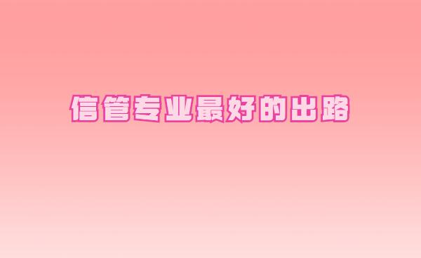信息管理與信息系統(tǒng)學(xué)什么課程,信管專業(yè)最好的出路有哪些